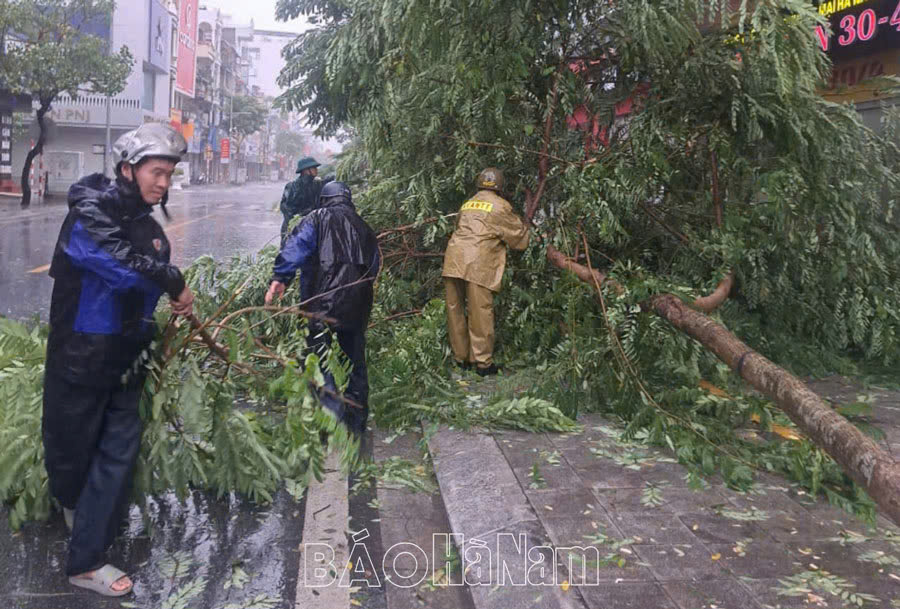 Thành phố Phủ Lý tập trung ứng phó với bão số 3