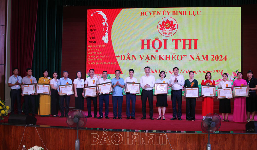 Huyện uỷ Bình Lục tổ chức Hội thi “Dân vận khéo” năm 2024