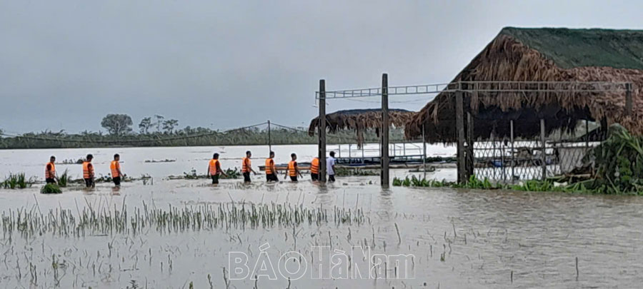 Trung đoàn 151 tham gia khắc phục hậu quả cơn bão số 3