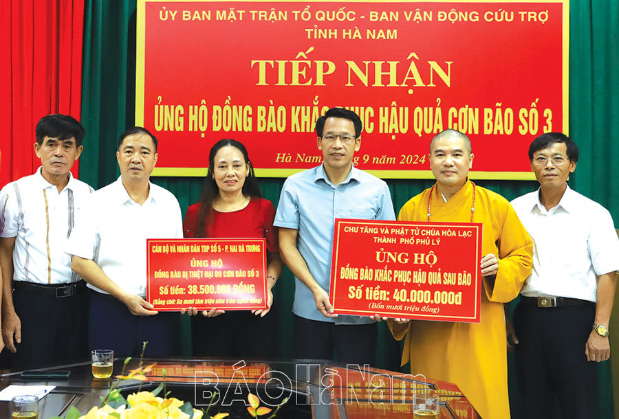 Tập trung vận động nguồn lực hỗ trợ nhân dân khắc phục hậu quả bão, lũ