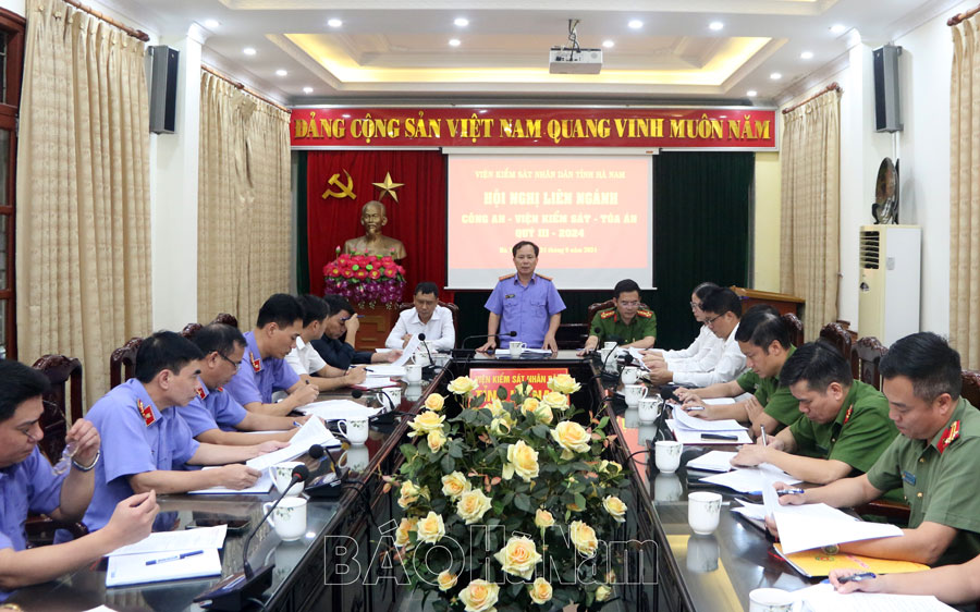 Ba ngành làm án triển khai công tác phối hợp hoạt động tố tụng hình sự quý IV/2024