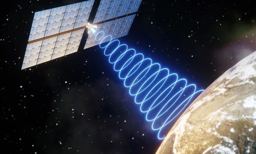 Sử dùng laser liên lạc với vệ tinh từ mặt đất