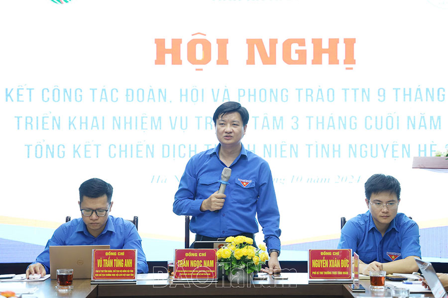 Sơ kết công tác đoàn và phong trào thanh thiếu nhi 9 tháng năm 2024