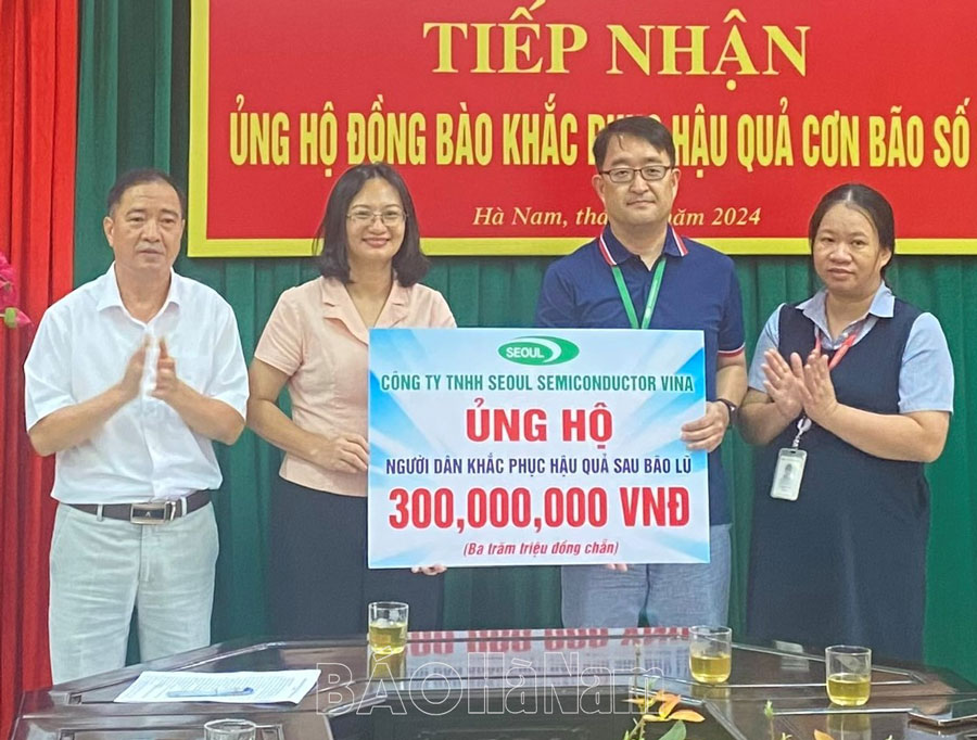 Thư cảm ơn các tổ chức, cá nhân ủng hộ nhân dân Hà Nam khắc phục hậu quả lũ lụt