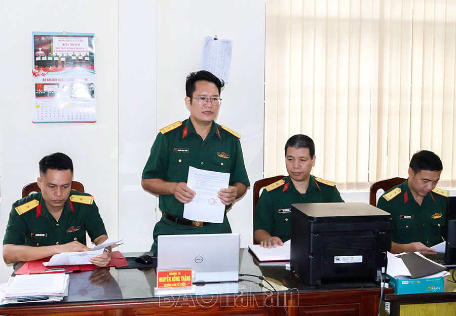 Hiệu quả mô hình “Chi bộ 4 tốt” ở Đảng bộ Phòng Chính trị, Bộ CHQS tỉnh