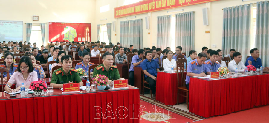 Viện KSND Thanh Liêm phối hợp tuyên truyền, phổ biến pháp luật cho người chấp hành án hình sự tại cộng đồng