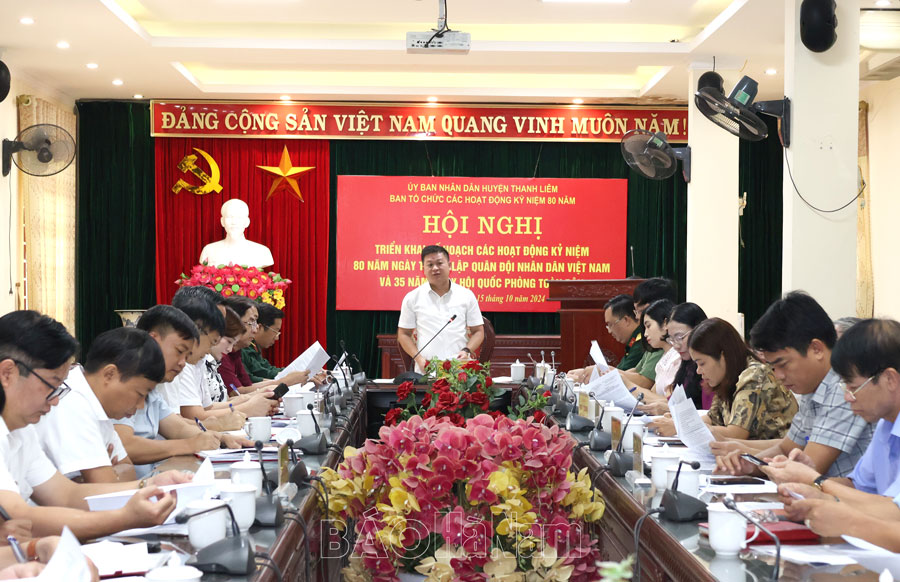 Thanh Liêm triển khai hoạt động kỷ niệm 80 năm Ngày thành lập Quân đội nhân dân Việt Nam