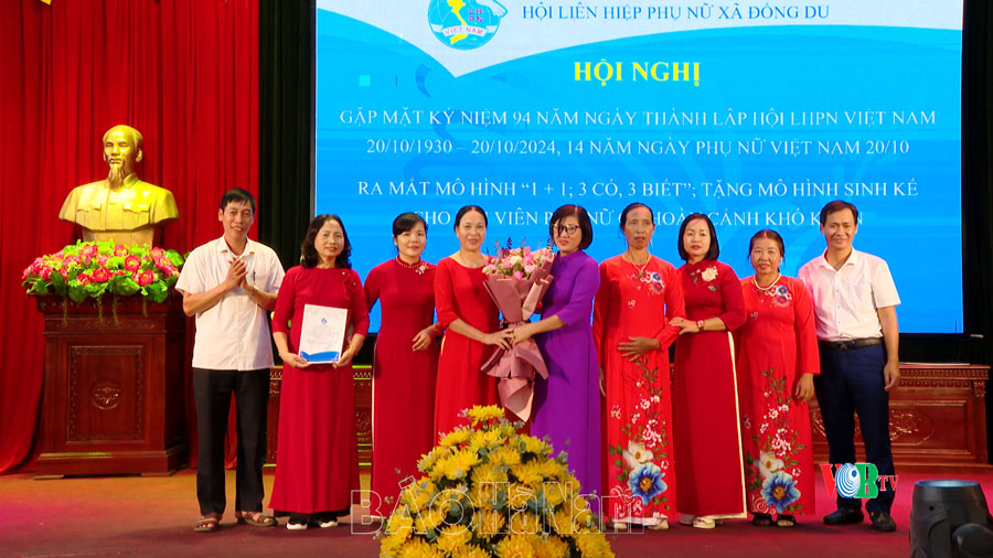 Hội LHPN Đồng Du ra mắt mô hình “1+1; 3 có, 3 biết"