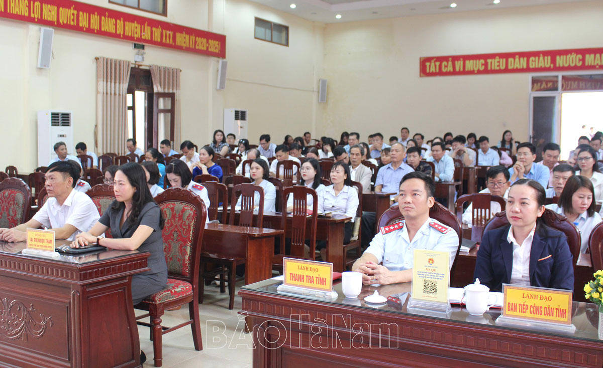 Thanh Liêm tập huấn nghiệp vụ kỹ năng tiếp công dân, xử lý đơn thư và giải quyết KNTC