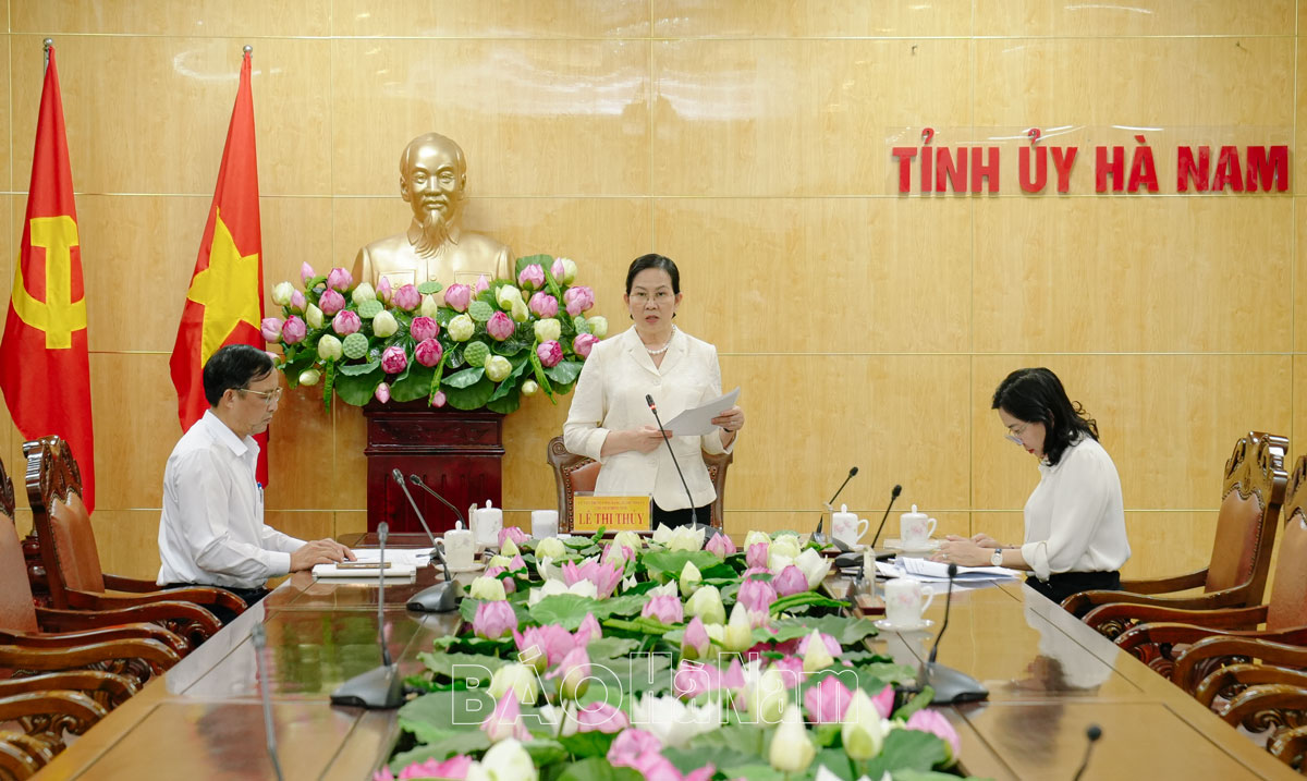 Thường trực Tỉnh ủy cho ý kiến, chủ trương các nội dung theo thẩm quyền