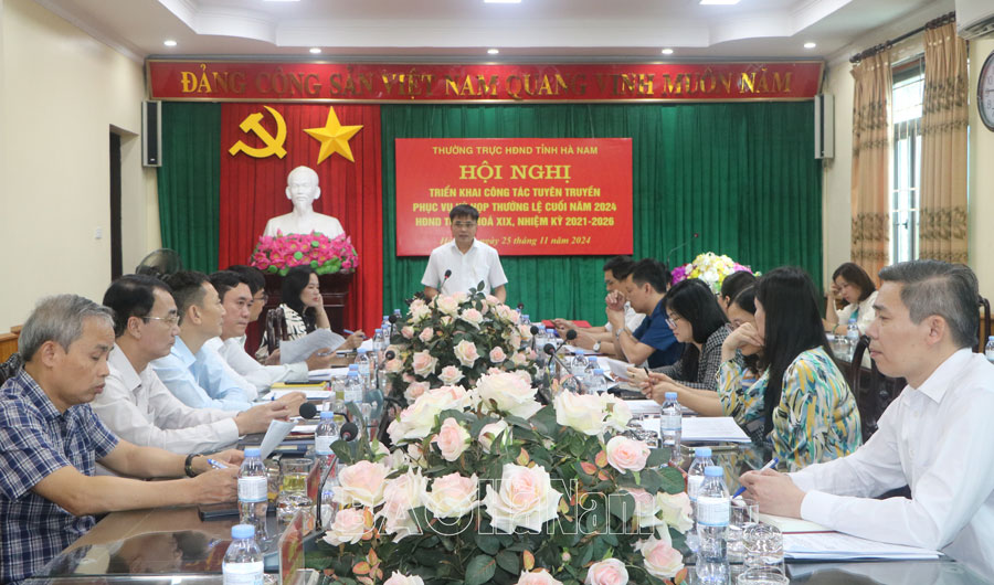 Triển khai công tác tuyên truyền phục vụ Kỳ họp thường lệ cuối năm 2024 HĐND tỉnh