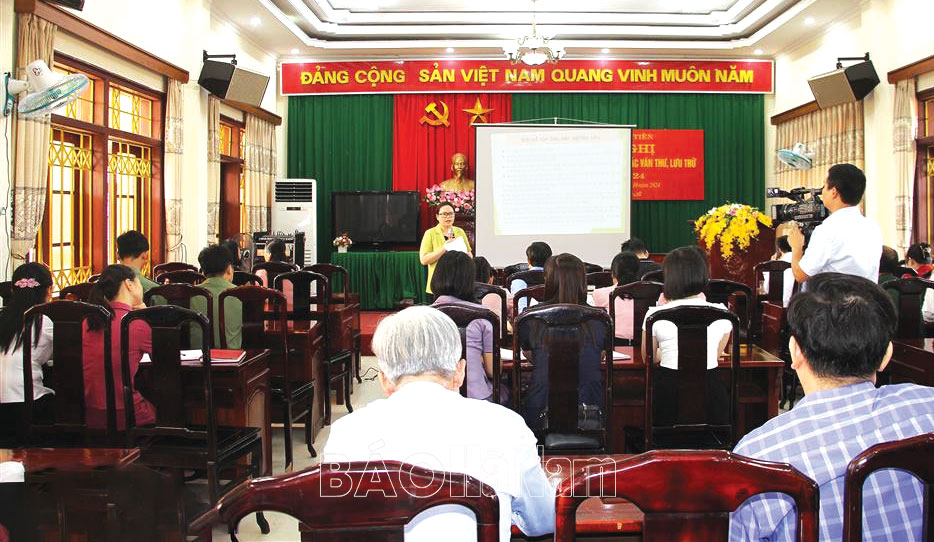 Giải quyết dứt điểm tài liệu tồn đọng tại các cơ quan, đơn vị