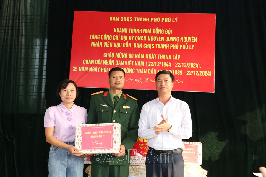 Ban CHQS thành phố Phủ Lý khánh thành “Nhà đồng đội”
