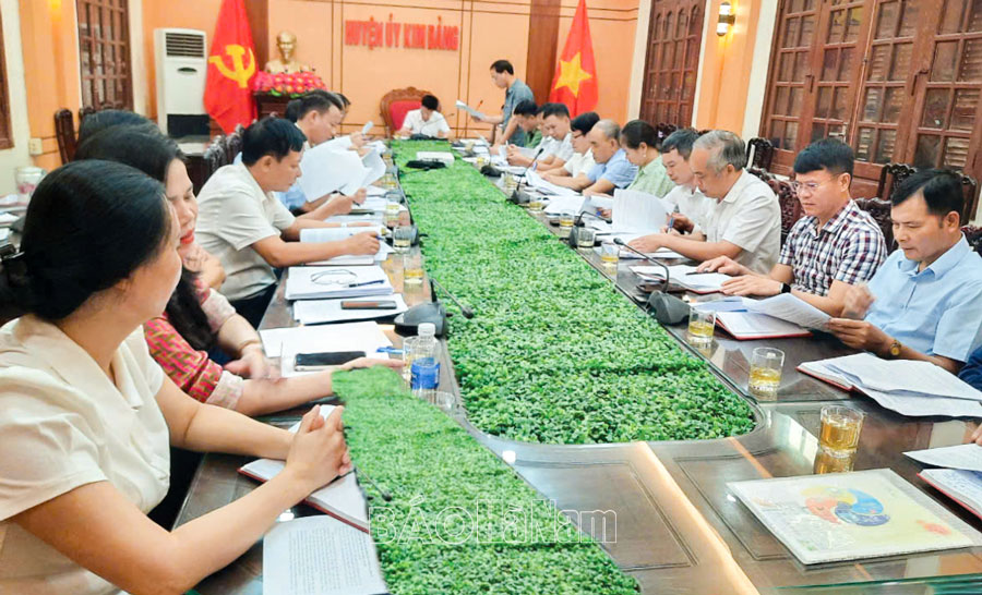 Kim Bảng thực hiện nghiêm công tác kiểm tra, giám sát và thi hành kỷ luật trong Đảng