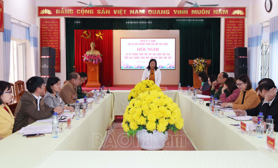 Huyện Lý Nhân sơ kết chương trình phối hợp hoạt động năm 2024