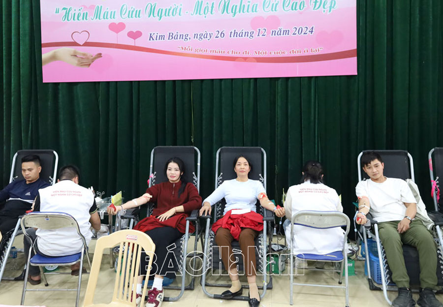 Kim Bảng thu được 624 đơn vị máu tại Lễ hội Xuân hồng năm 2025