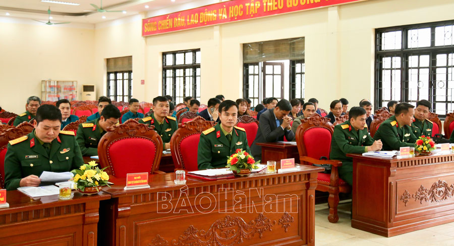 Thành phố Phủ Lý hiệp đồng giao, nhận quân và huấn luyện quân nhân dự bị năm 2025