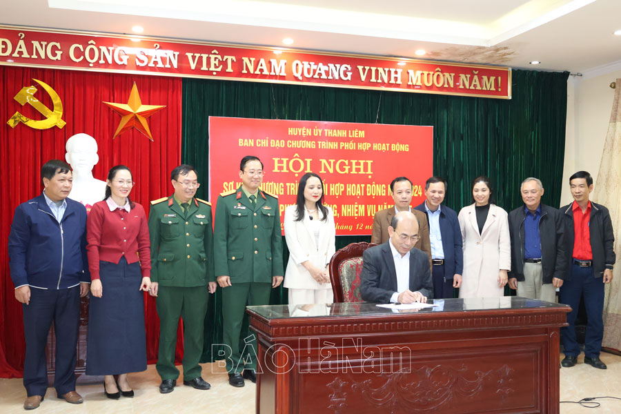 Thanh Liêm đánh giá kết quả chương trình phối hợp hoạt động công tác dân vận năm 2024