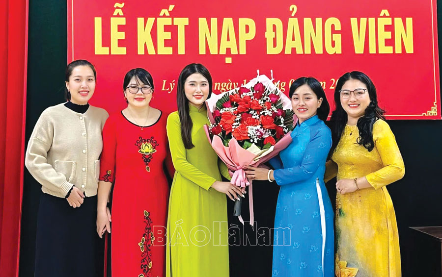 Lý Nhân quan tâm phát triển Đảng trong đoàn viên, thanh niên