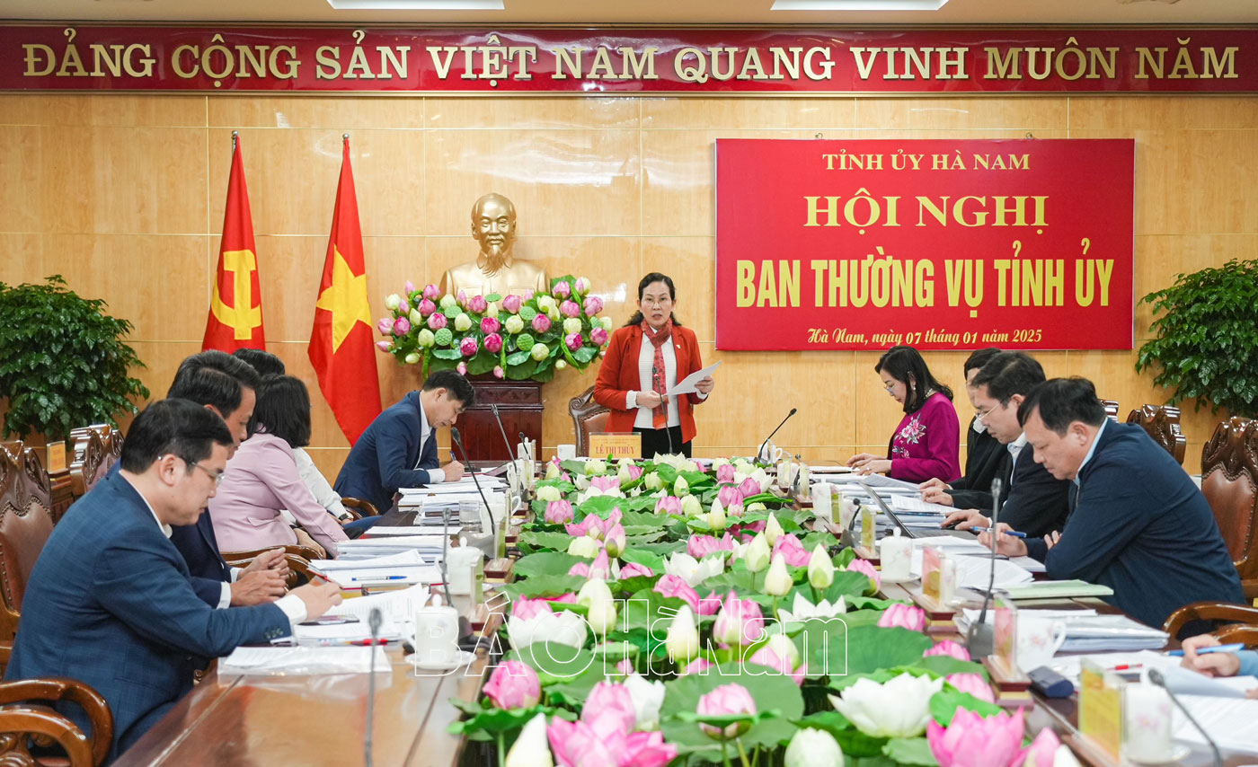 Ban Thường vụ Tỉnh ủy cho ý kiến, chủ trương các nội dung theo thẩm quyền