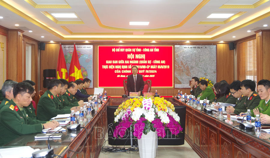 Bộ Quốc phòng – Bộ Công an giao ban trực tuyến thực hiện Nghị định số 03