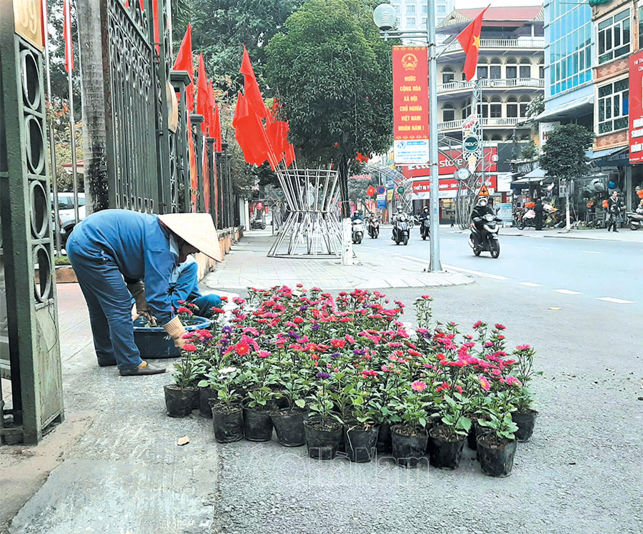 Tăng cường chỉnh trang, quản lý trật tự đô thị chuẩn bị đón Tết
