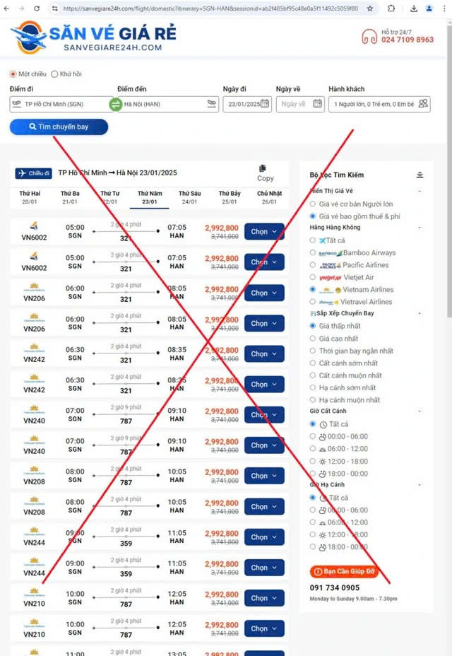 'Khóc ròng' vì bị lừa mua vé máy bay, đặt phòng khách sạn dịp tết