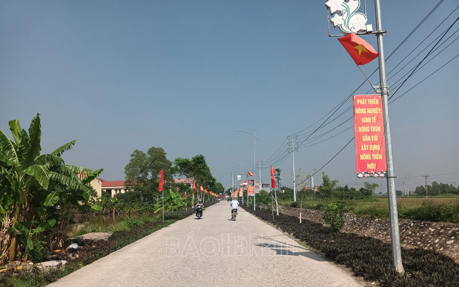 Lý Nhân tập trung xây dựng nông thôn mới nâng cao