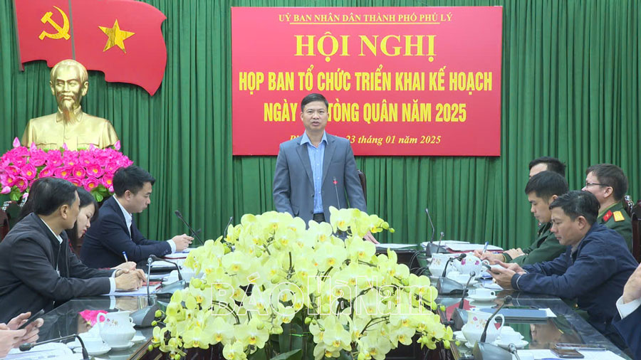 UBND thành phố Phủ Lý triển khai kế hoạch tổ chức “Ngày Hội tòng quân”