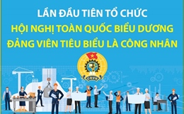 Lần đầu tiên tổ chức Hội nghị toàn quốc biểu dương đảng viên tiêu biểu là công nhân