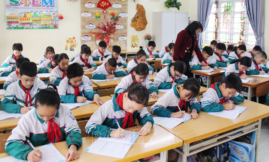 Học và làm theo Bác ở Trường Tiểu học B thị trấn Bình Mỹ