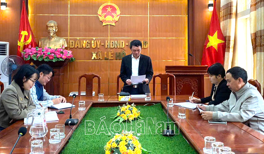 Đảng ủy phường Lê Hồ chú trọng công tác kiểm tra, giám sát