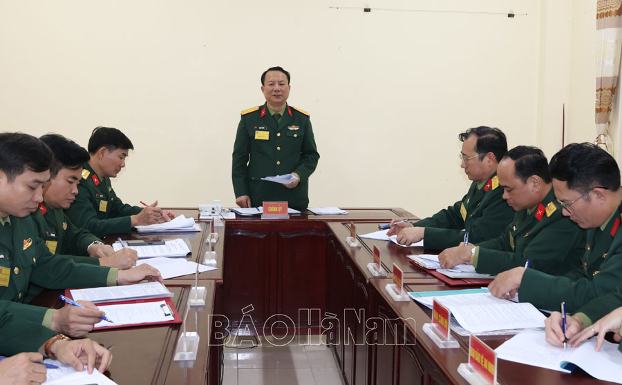 Bảo đảm chất lượng, hiệu quả công tác Đảng, công tác chính trị trong LLVT tỉnh