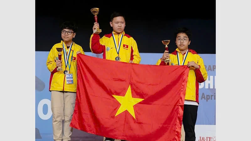 Việt Nam giành ba Huy chương vàng cờ vua trẻ thế giới 2025