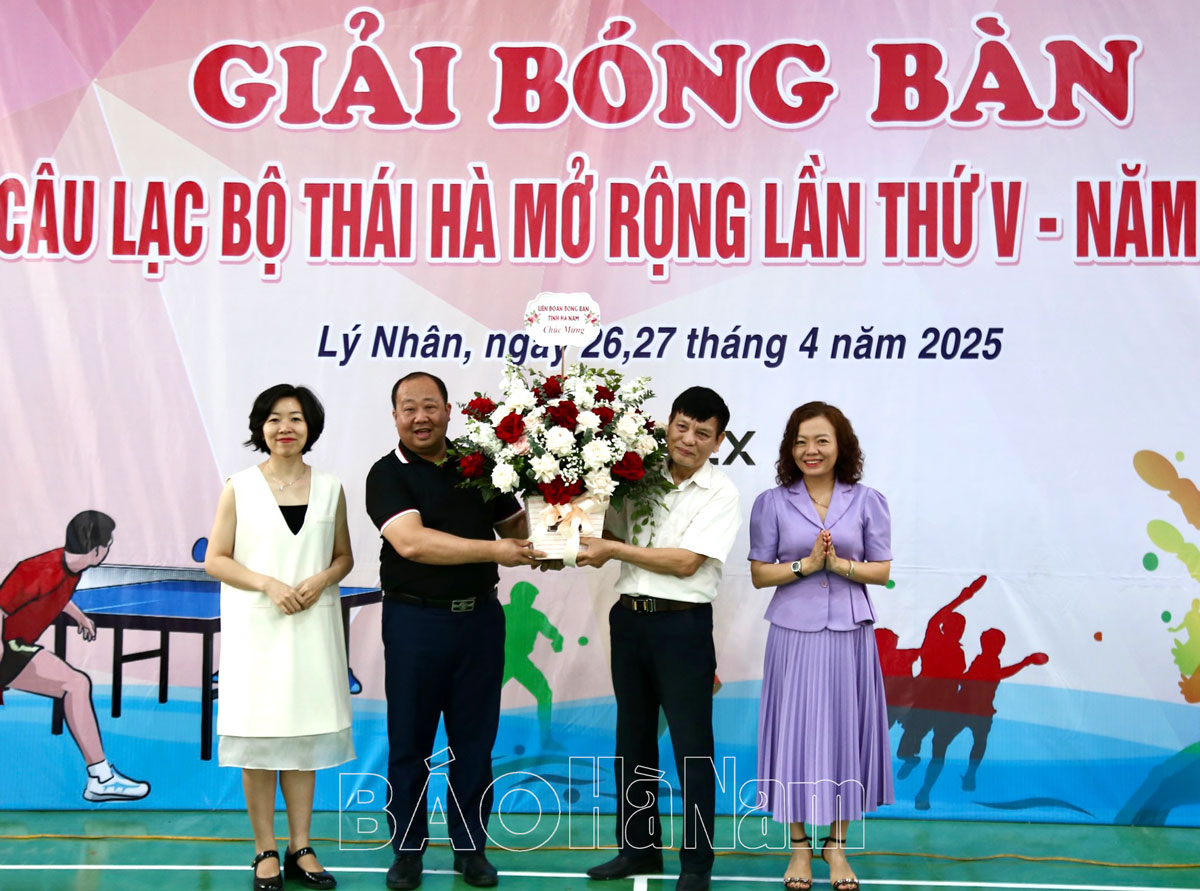 Giải bóng bàn CLB Thái Hà chào mừng kỷ niệm 50 năm Ngày Giải phóng miền Nam, thống nhất đất nước