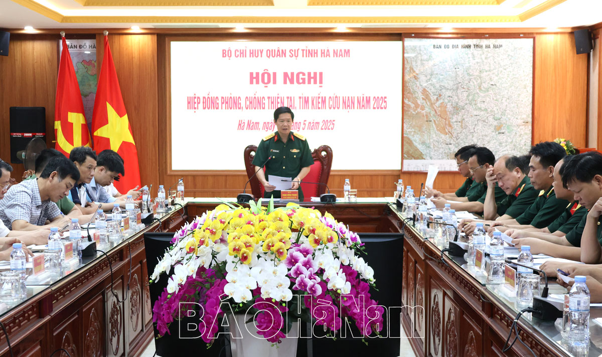 Bộ CHQS tỉnh hiệp đồng phòng, chống thiên tai, tìm kiếm cứu nạn năm 2025