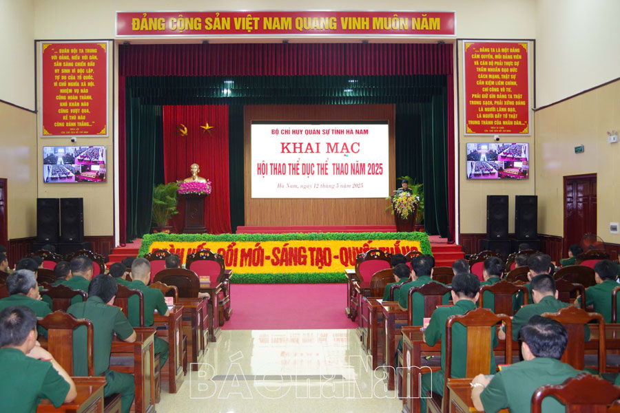 Bộ CHQS tỉnh khai mạc hội thao thể dục thể thao năm 2025