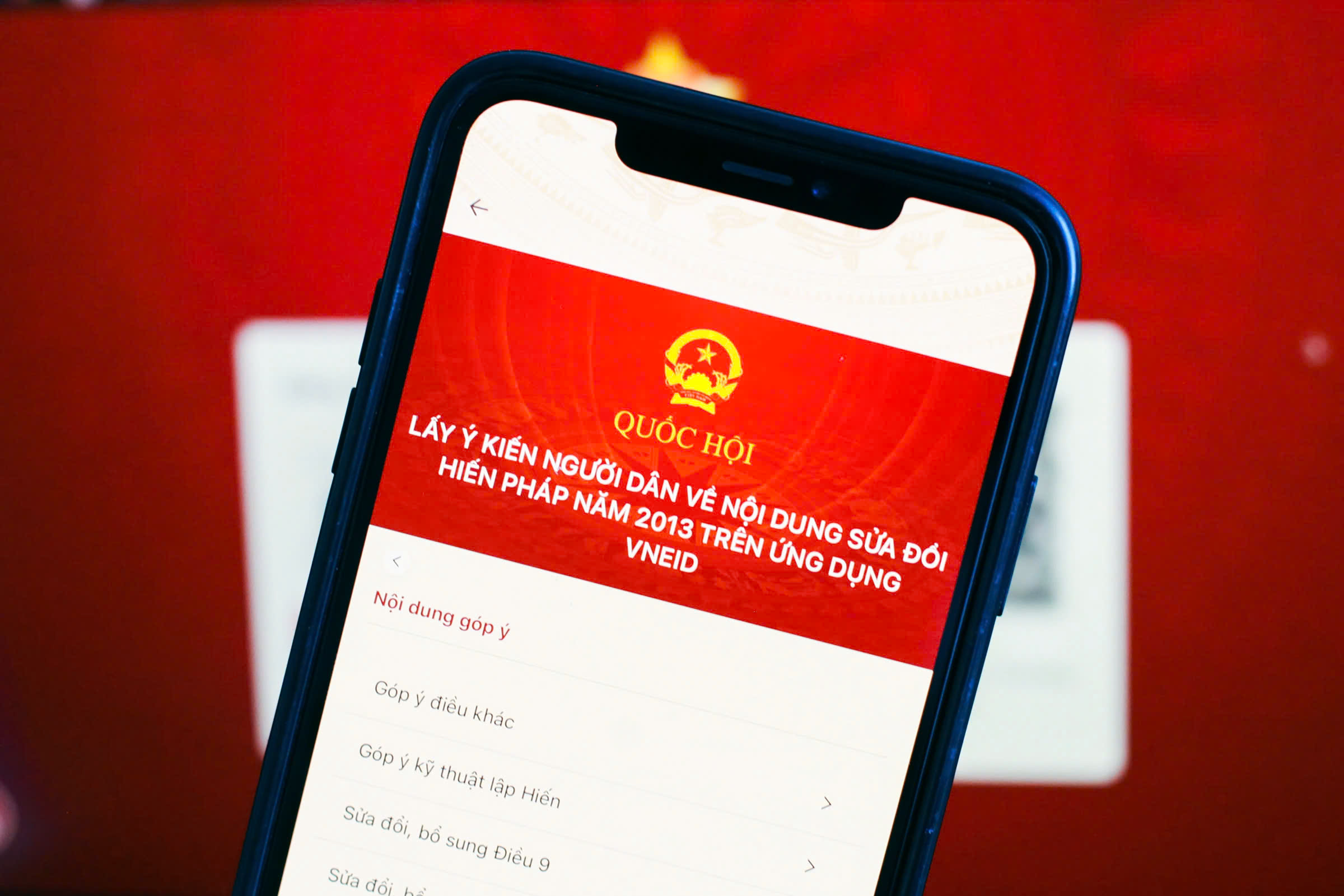 Hướng dẫn sử dụng tiện ích lấy ý kiến người dân về nội dung sửa đổi, bổ sung một số điều Hiến pháp năm 2013 trên ứng dụng VNEID