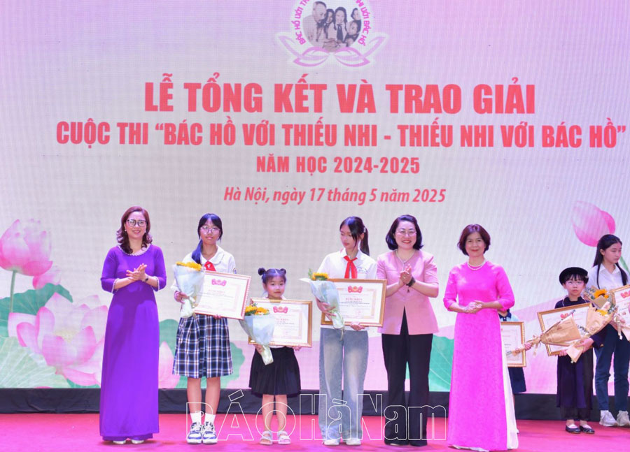 Hà Nam có 1 tập thể và 2 học sinh đạt giải cuộc thi “Bác Hồ với thiếu nhi - Thiếu nhi với Bác Hồ” cấp toàn quốc