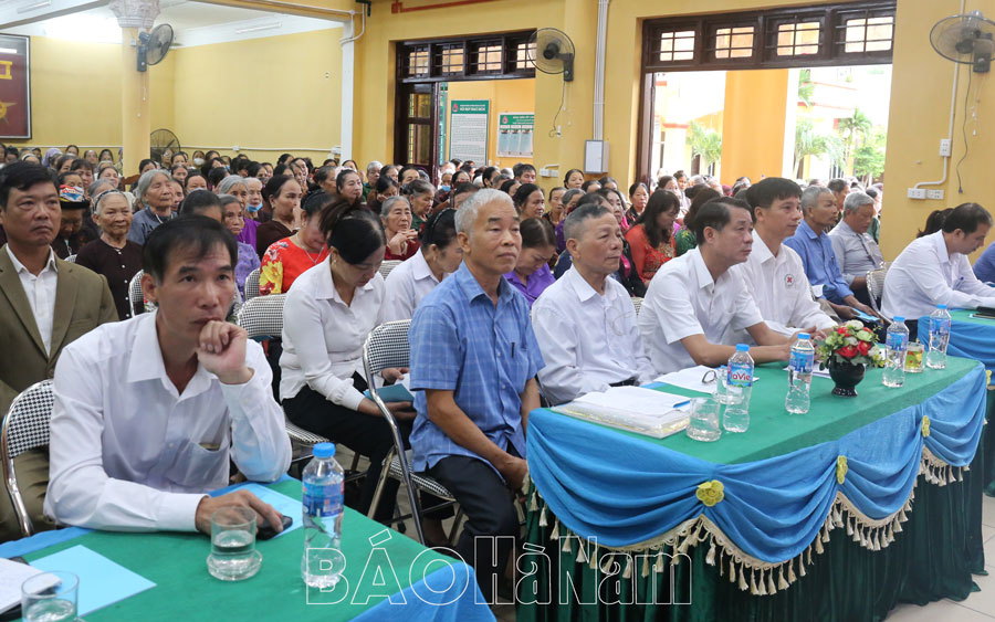 Kỷ niệm 30 năm thành lập Hội Chữ thập đỏ khu vực chùa Long Đọi Sơn