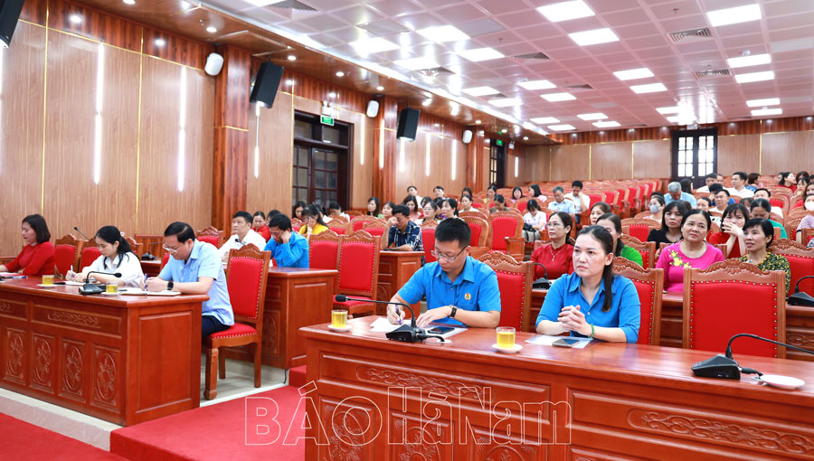 Liên đoàn Lao động huyện Bình Lục tổng kết hoạt động công đoàn năm học 2024 – 2025