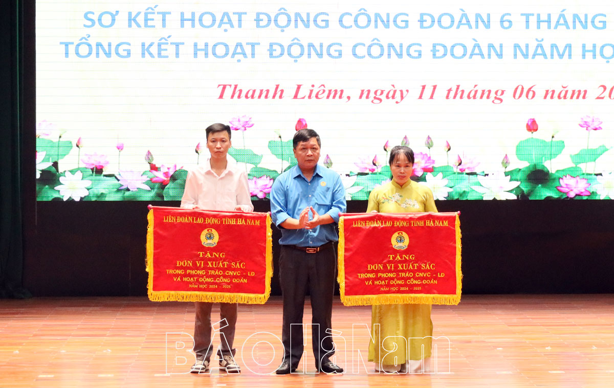 LĐLĐ huyện Thanh Liêm sơ kết hoạt động công đoàn 6 tháng đầu năm