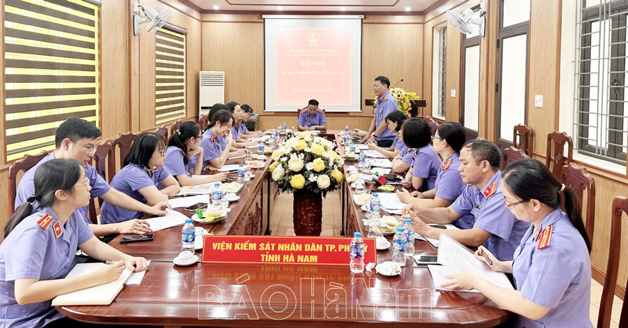 Viện Kiểm sát nhân dân thành phố Phủ Lý nâng cao chất lượng kiểm sát hoạt động tư pháp
