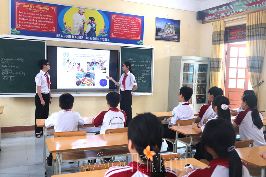 Hiệu quả CLB tiếng Anh trong trường học ở Duy Tiên