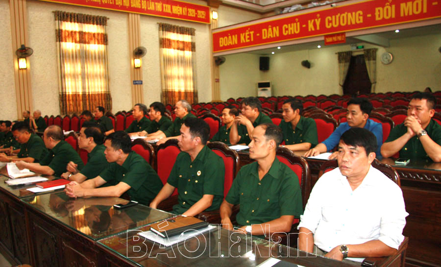 Hội CCB thành phố Phủ Lý triển khai nhiệm vụ 6 tháng cuối năm 2025