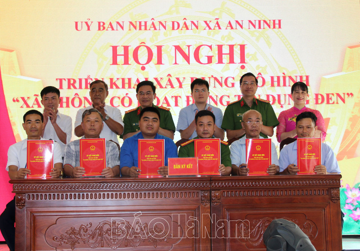 Bình Lục triển khai mô hình điểm “Xã không có hoạt động tín dụng đen” tại An Ninh