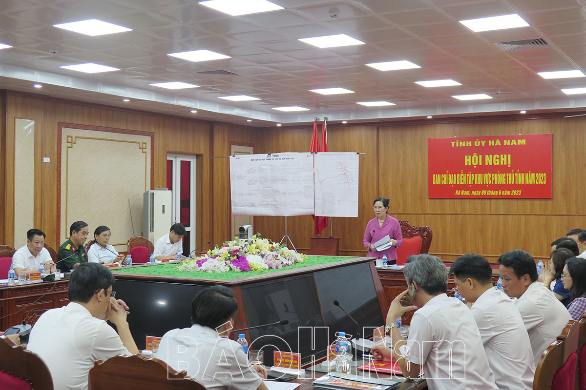 Ban Chỉ đạo diễn tập khu vực phòng thủ tỉnh triển khai công tác diễn tập năm 2023