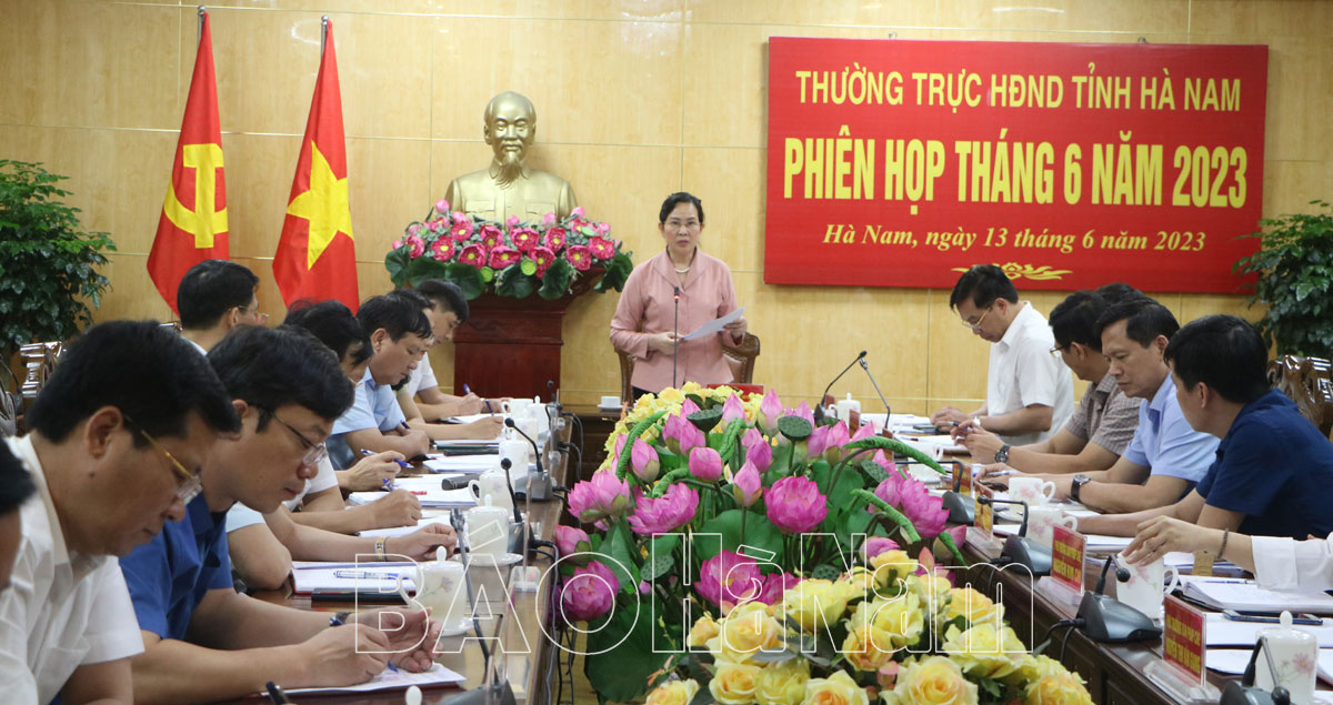 Thường trực HĐND tỉnh họp phiên thường kỳ tháng 6/2023
