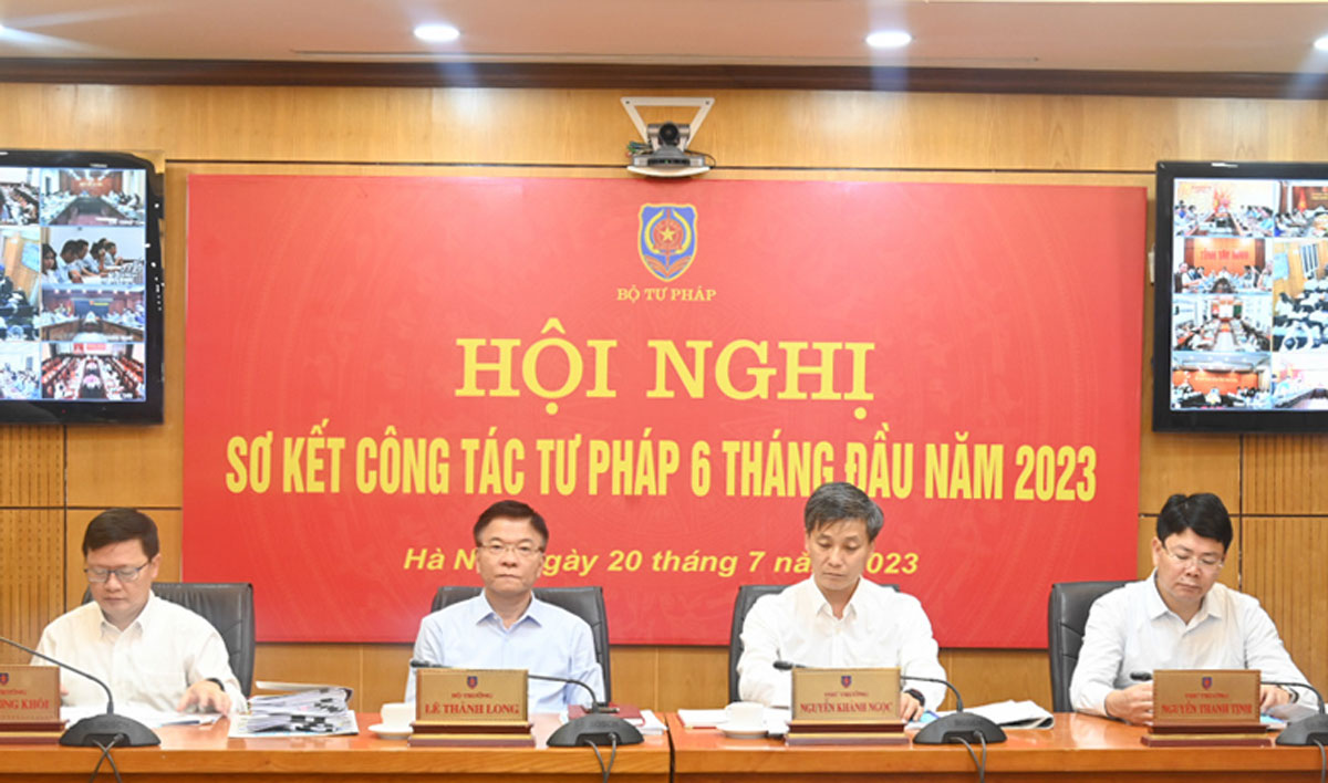 Sơ kết công tác tư pháp 6 tháng đầu năm