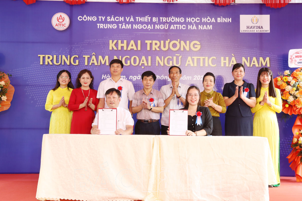 Khai trương Trung tâm ngoại ngữ ATTIC Hà Nam